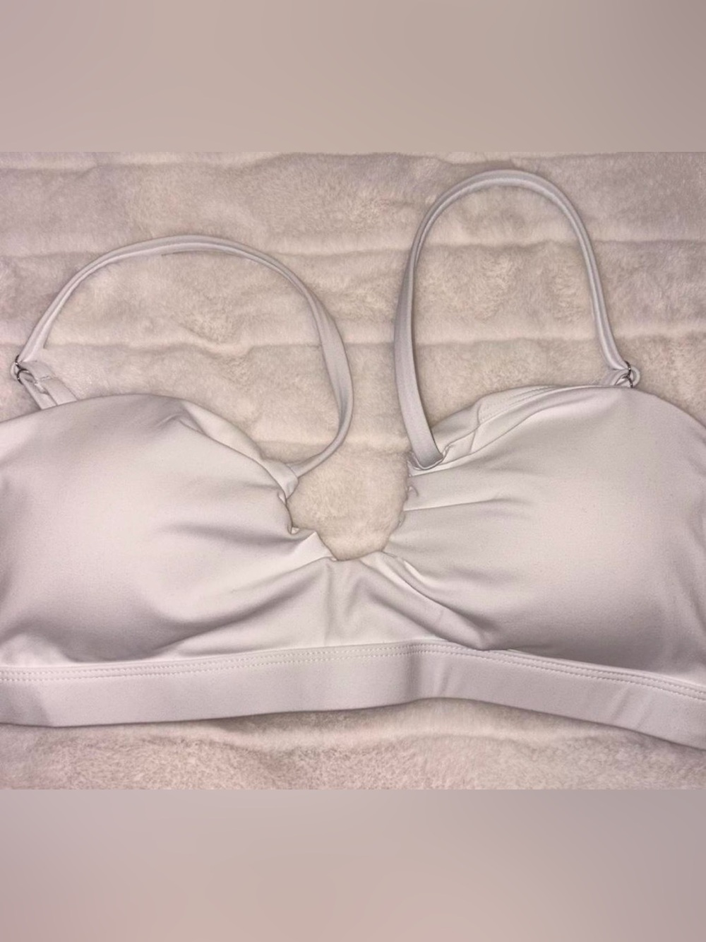 White Sports Bra